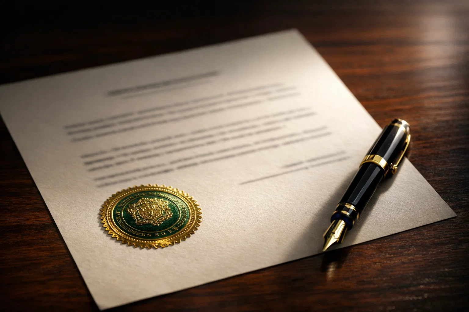 Documento ufficiale con timbro e sigillo che rappresenta la certificazione ADM italiana